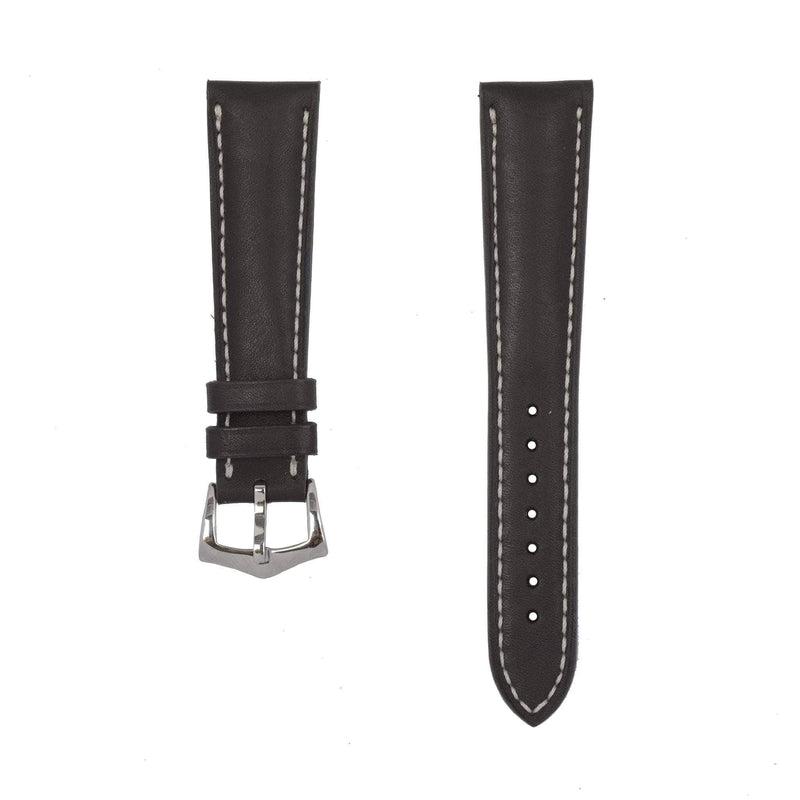 Black Barenia Leather Watch Strap - Milano Straps