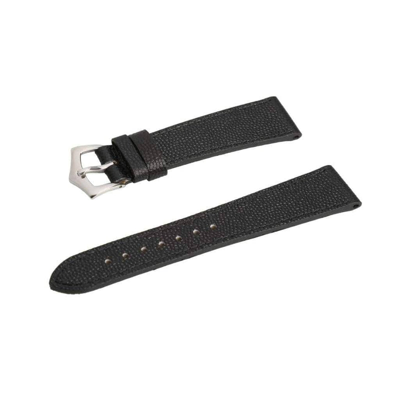 Black Hammered Calfskin Watch strap - Milano Straps