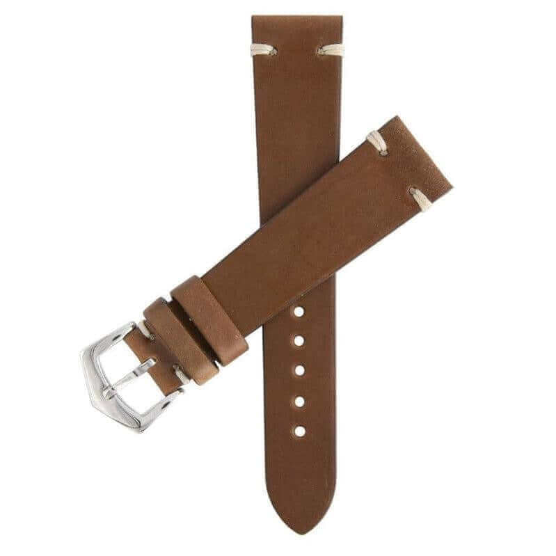 Brown Cordovan Leather Watch Strap - Leather strap- Milano Straps