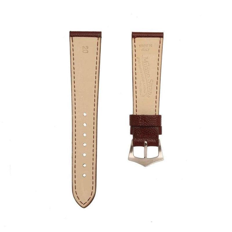 Burgundy Hammered Calfskin Watch strap - Milano Straps