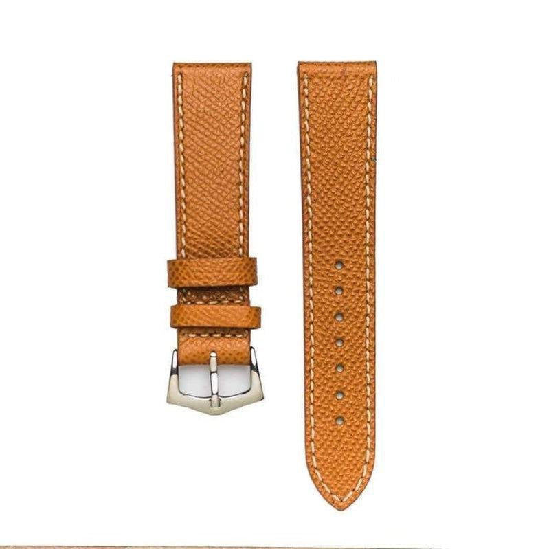 Cognac Epsom Leather Watch Strap - Milano Straps