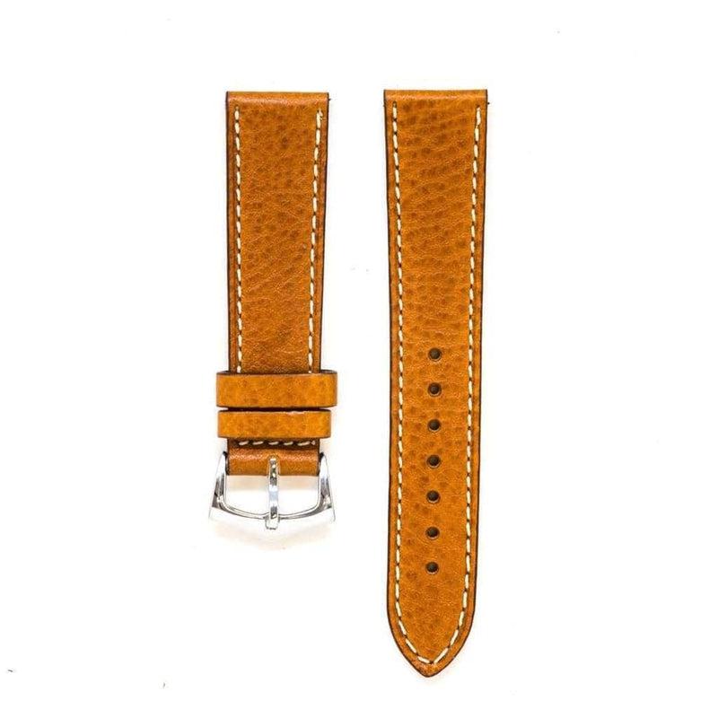 Cognac Leather Watch Strap - Cognac color - Leather strap- Milano Straps