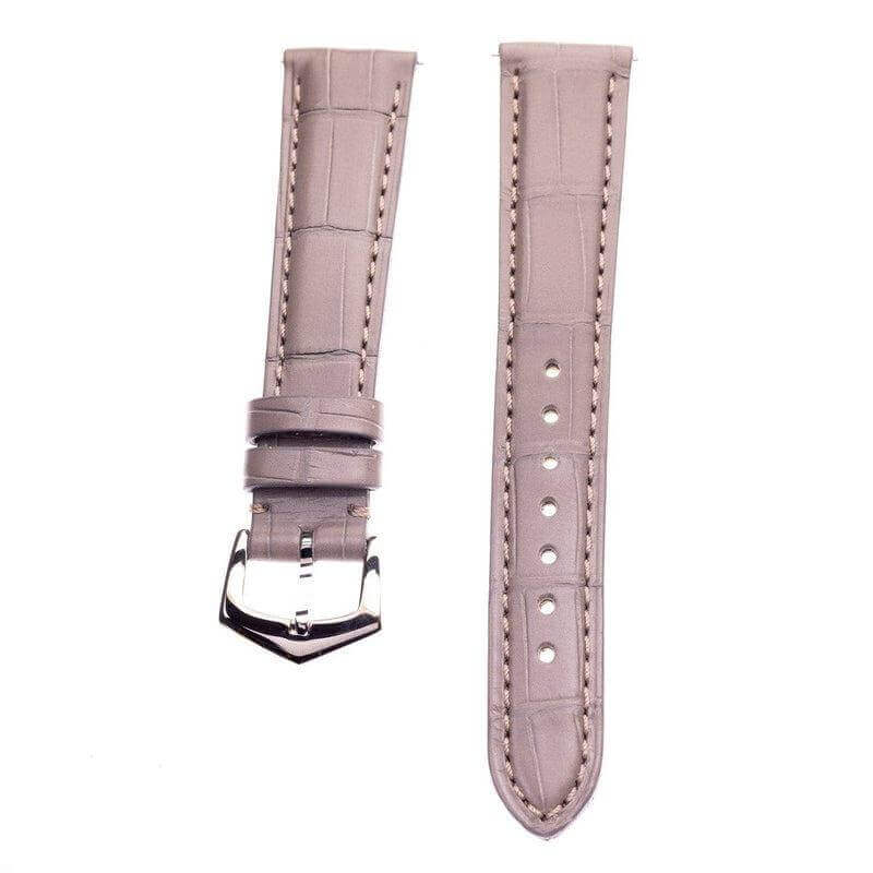 Matt Grey Alligator Watch Strap - Milano Straps