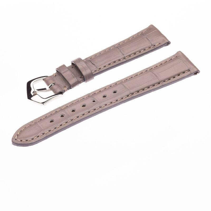 Matt Grey Alligator Watch Strap - Milano Straps