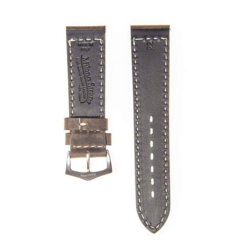 Dark Green Italian Leather Watch Strap - Milano Straps