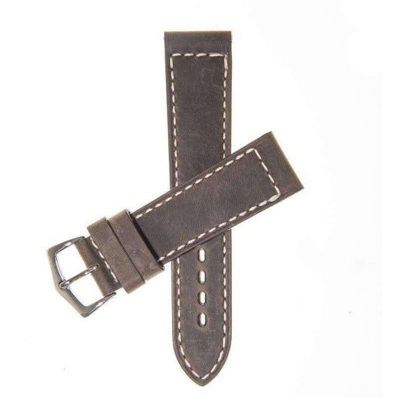 Dark Green Italian Leather Watch Strap - Leather strap- Milano Straps