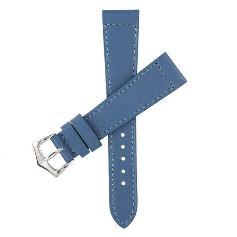 Denim Calfskin Leather Watch Strap - Leather strap- Milano Straps