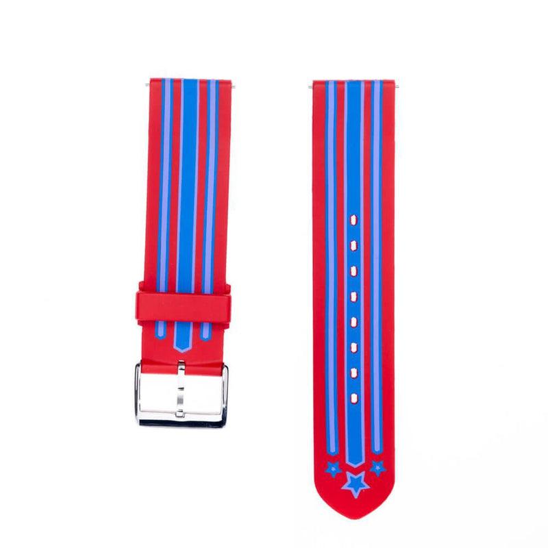 Eco-Flex Watch Band for Any Smartwatch - Red - Milano Straps