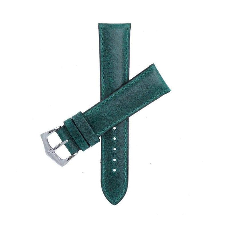Green Leather Watch Strap - Milano Straps
