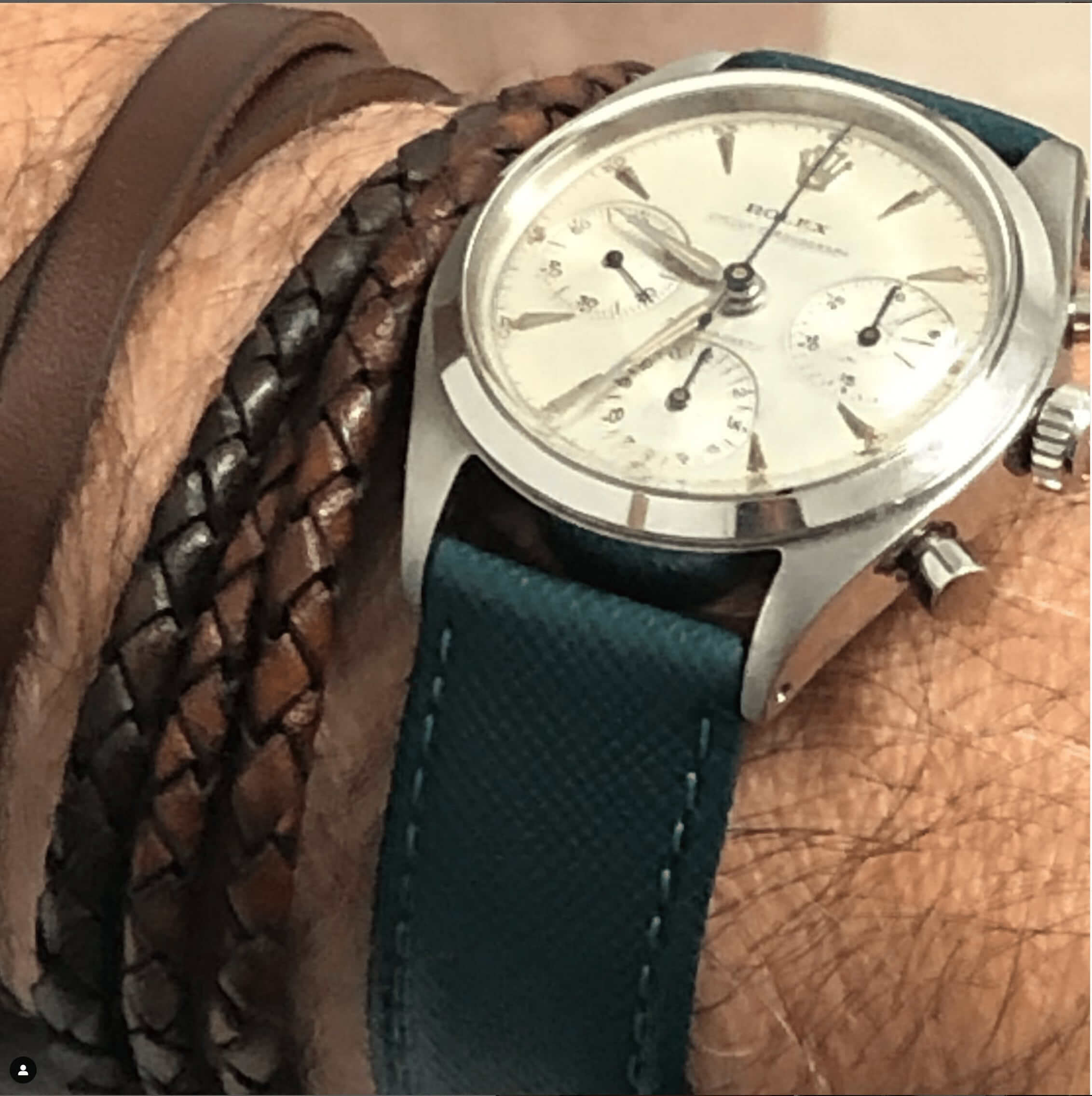 Green Saffiano Leather Watch Strap-Leather strap-Milano Straps-Watch Bands