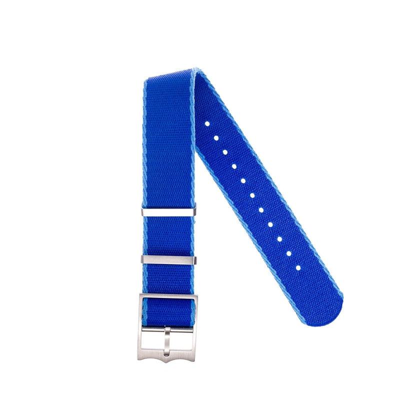 Nato Watch Strap Blue - Light Blue - Tudor Watch Style - 100% Recycled - Milano Straps