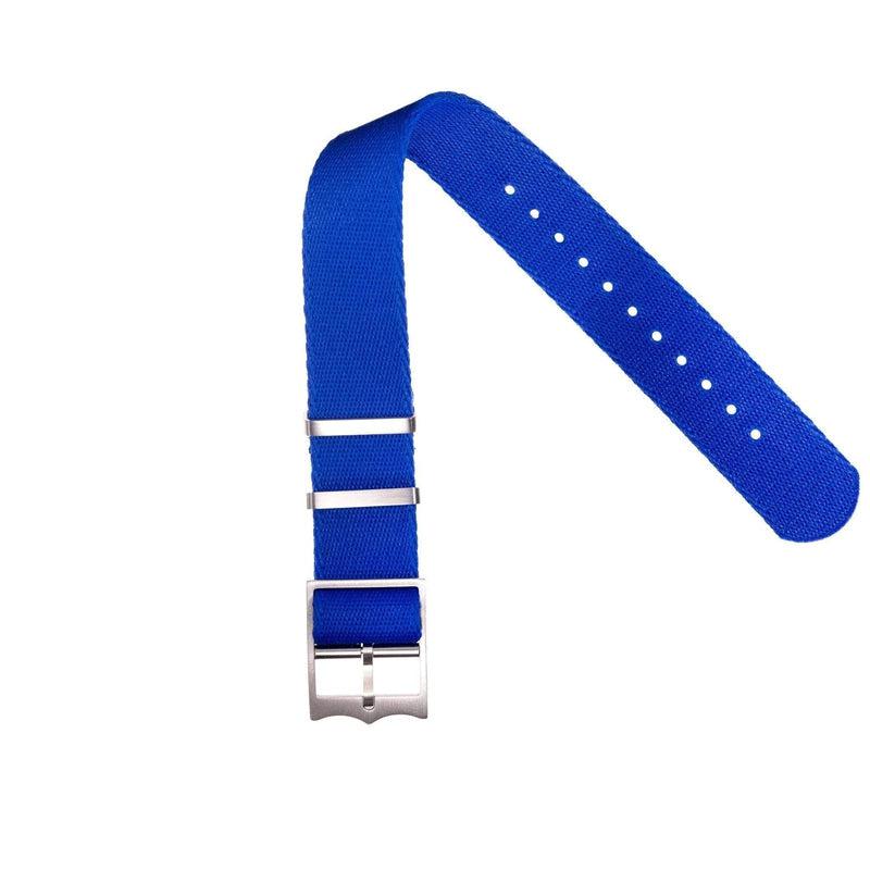 Nato Watch Strap Blue - Single Pass Tudor Style -100% Recycled - Milano Straps