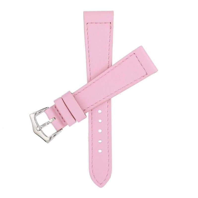 Pink Calfskin Leather Watch Strap - Leather strap- Milano Straps