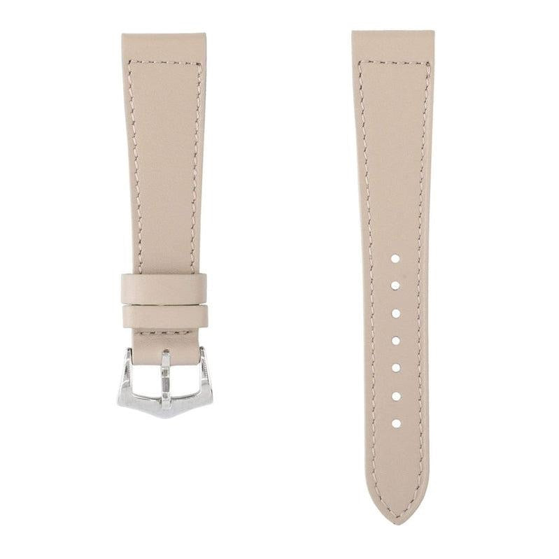 Taupe Calfskin Leather Watch Strap - Milano Straps