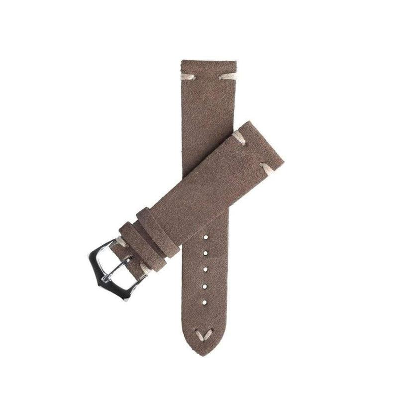Taupe Vintage Leather Watch Strap - Milano Straps