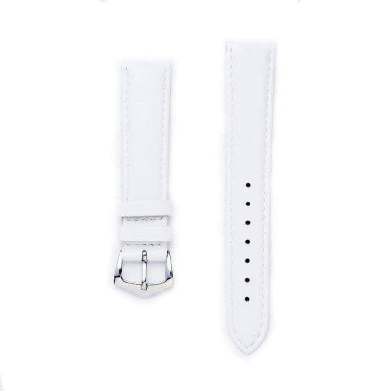White Nappa Leather Strap - Milano Straps