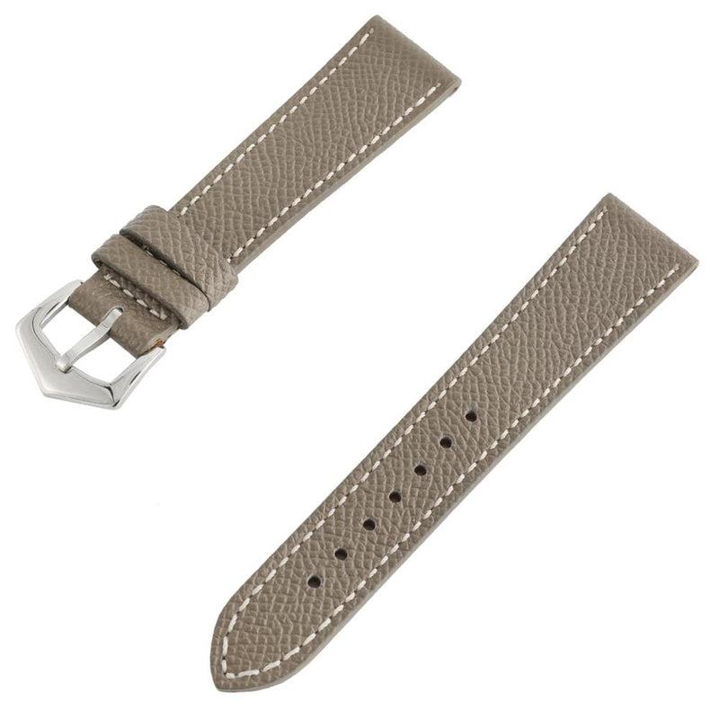Apple Watch Leather Band ™ Hammered Toupe Ecru Stitches - Milano Straps