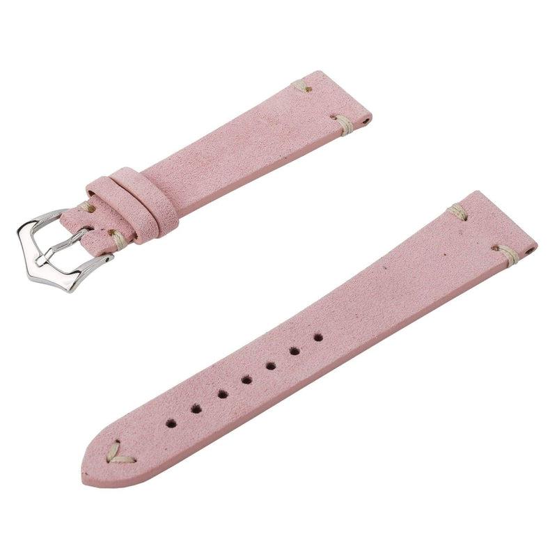 Apple Watch Leather Band ™ Suede Pink VintageStitches - Milano Straps