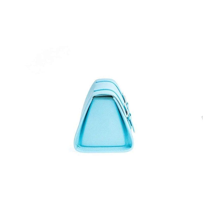 Casati Milano Travel Case Triangular Epsom Leather - Light Blue - Milano Straps