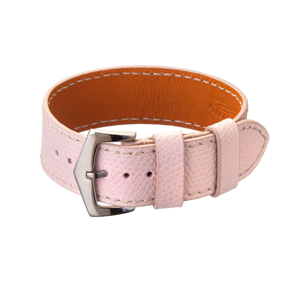 Pink Single Pass Watch Strap - Military Watch Strap- Milano Straps